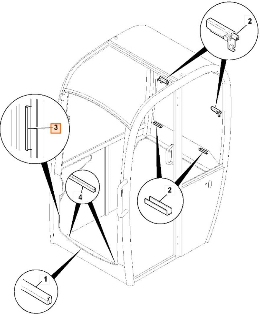 Профилированные окна JCB 8025ZTS 8055ZTS
