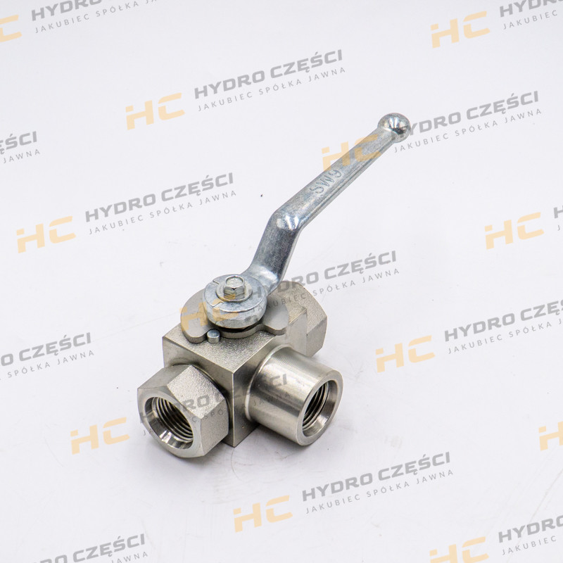 JCB Трехходовой шаровой кран 1/2 BSP - AZERI PARTS