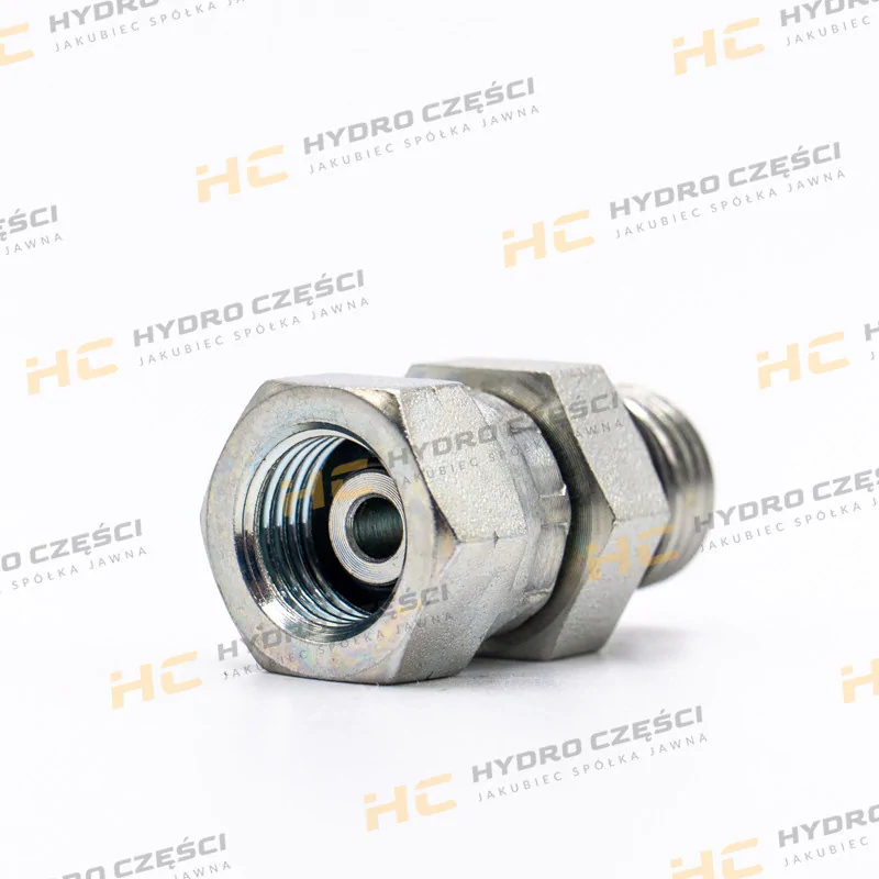 JCB Адаптер с 1/4 BSP на 9/16 SAE - AZERI PARTS