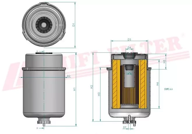 Фильтр для топлива HIFI FILTER SN 70242