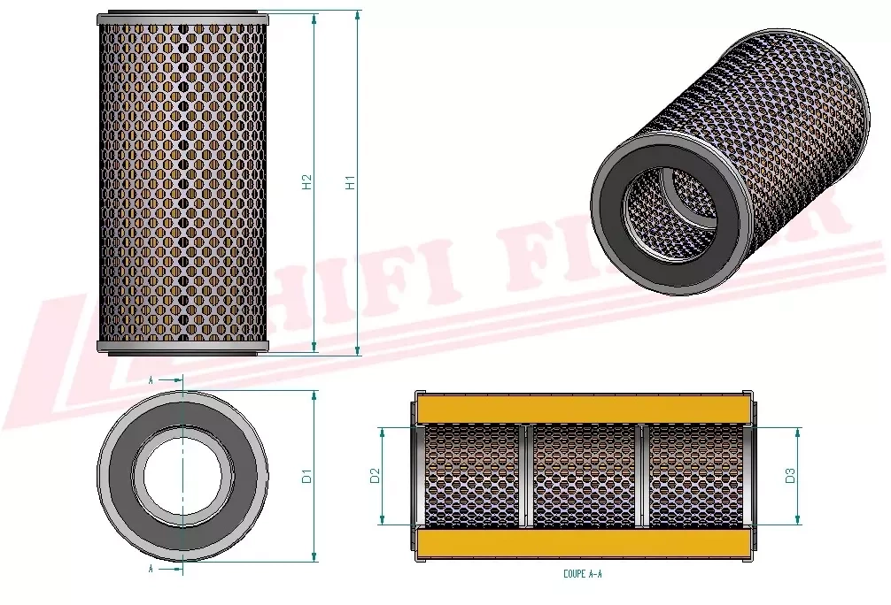 Фильтр гидравлического масла HIFI FILTER SH 60078
