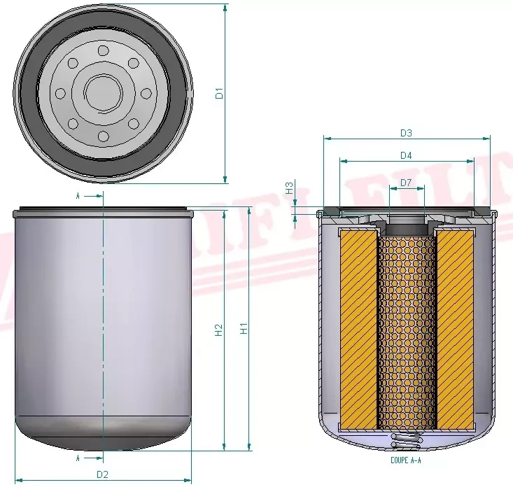 Фильтр моторного масла HIFI FILTER SO 11503