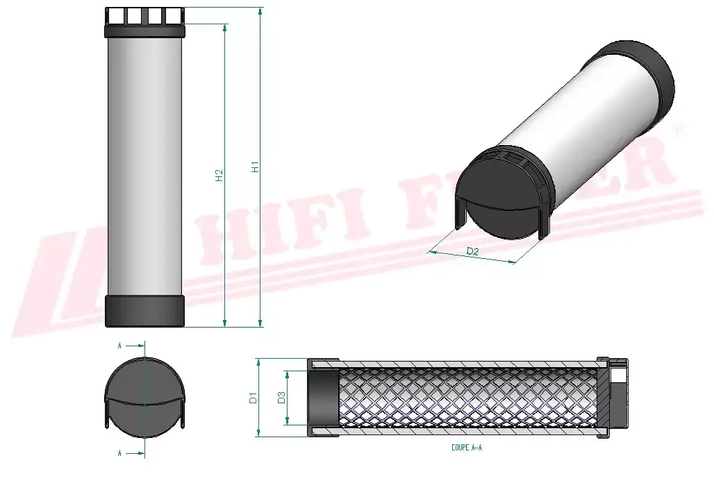 Воздушный фильтр HIFI FILTER SA 17119