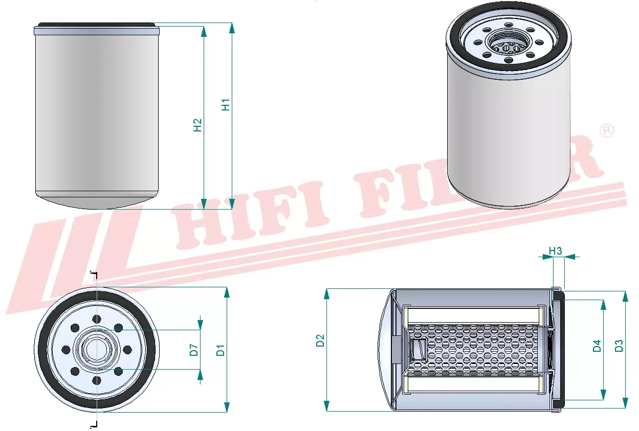 Фильтр моторного масла HIFI FILTER T 600