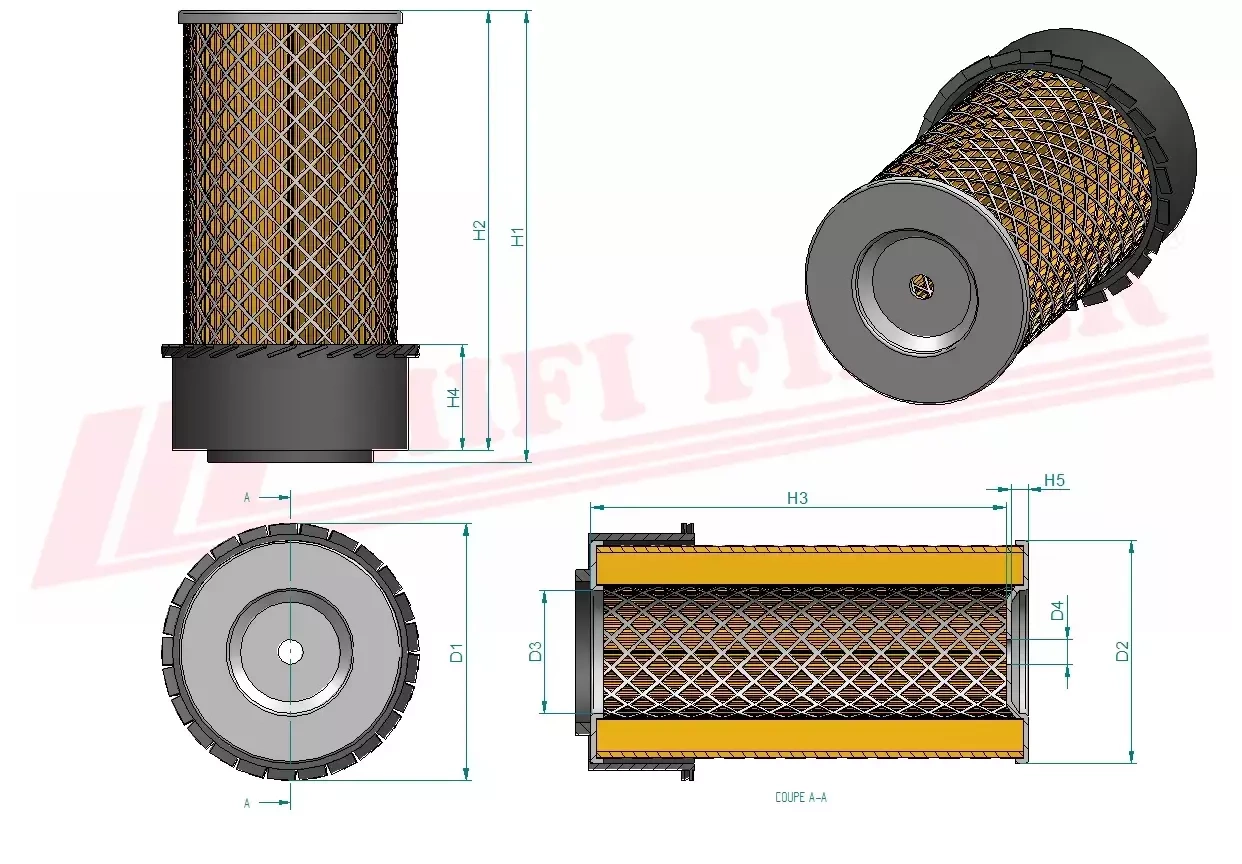 Фильтр для очистки воздуха HIFI FILTER SA 10385 K
