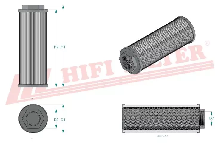 Фильтр гидравлического масла HIFI FILTER SH 77007