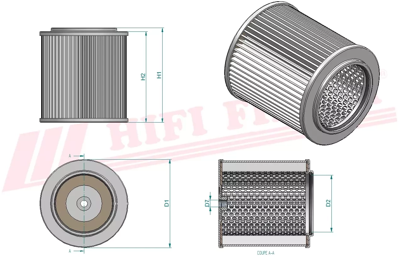 Фильтр гидравлического масла HIFI FILTER SH 60002