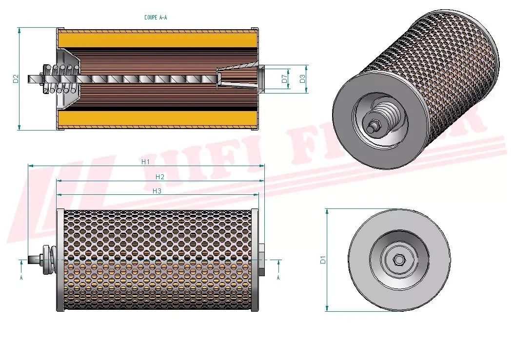 Фильтр гидравлического масла HIFI FILTER SH 60221