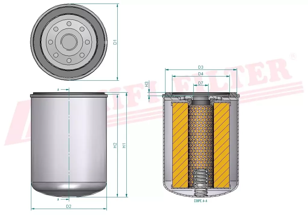 Фильтр моторного масла HIFI FILTER SO 3362