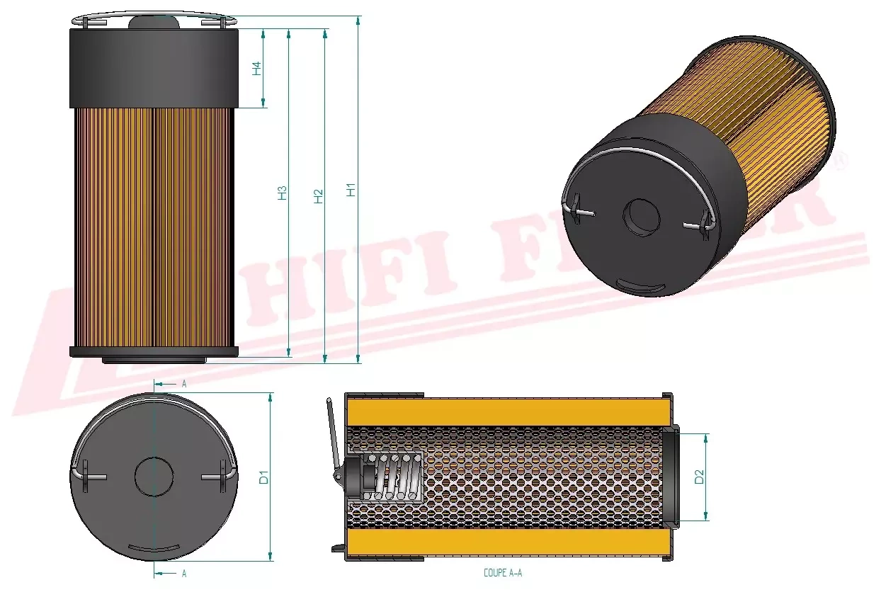 Фильтр для гидравлического масла HIFI FILTER SH 52286