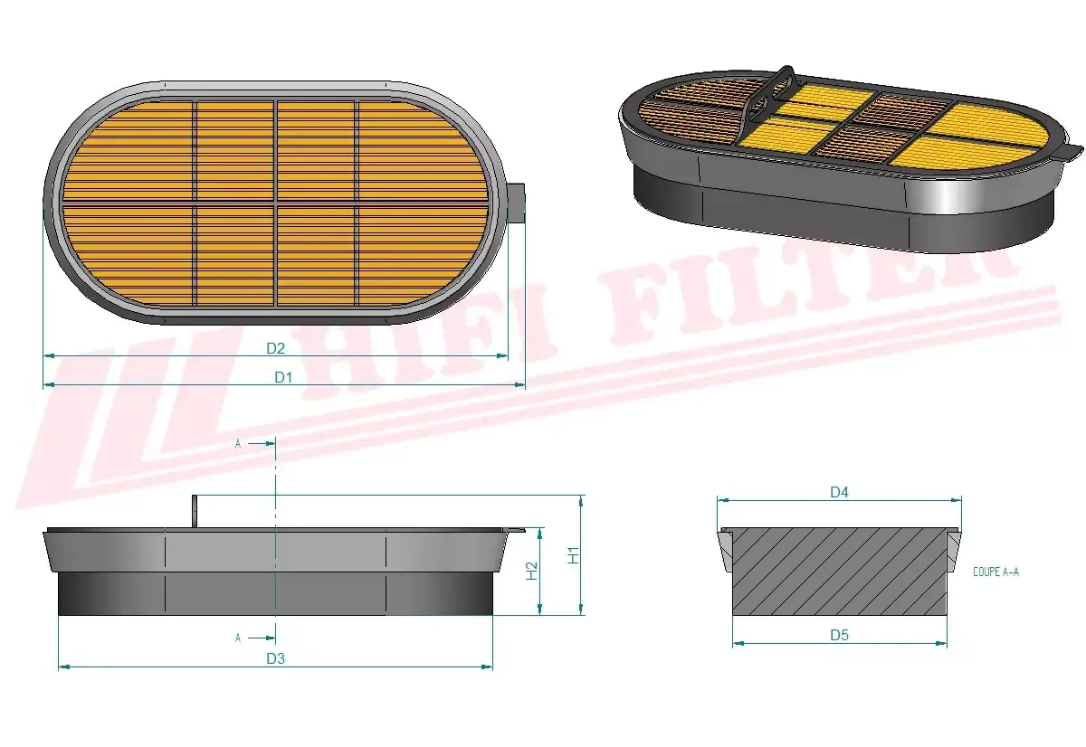 Воздушный фильтр HIFI FILTER SA 16508