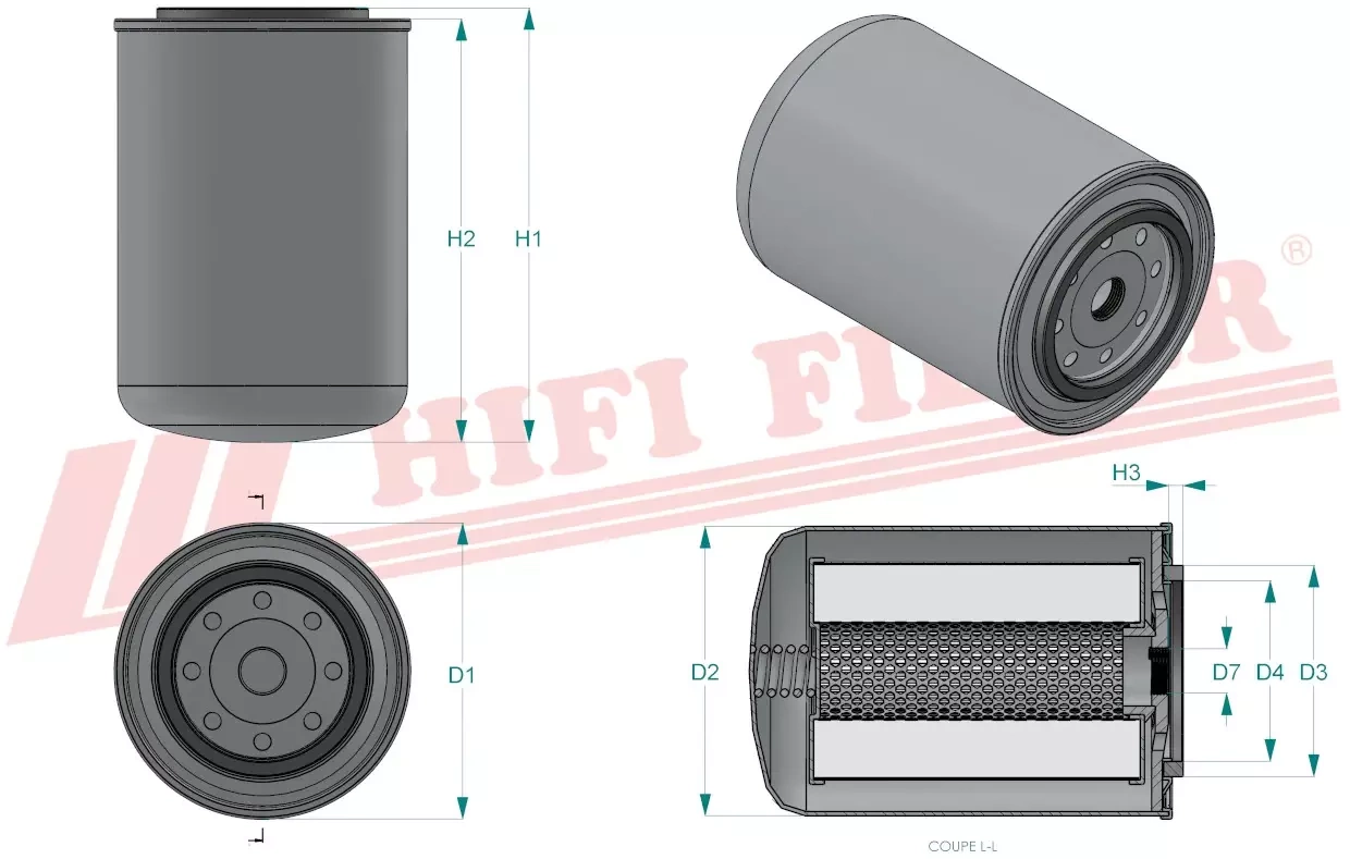 Фильтр гидравлического масла HIFI FILTER SH 63711