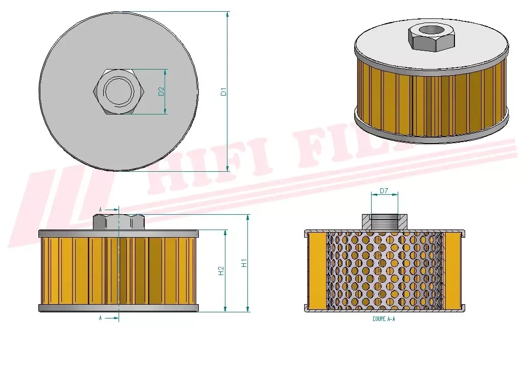 Фильтр гидравлического масла HIFI FILTER SH 77043