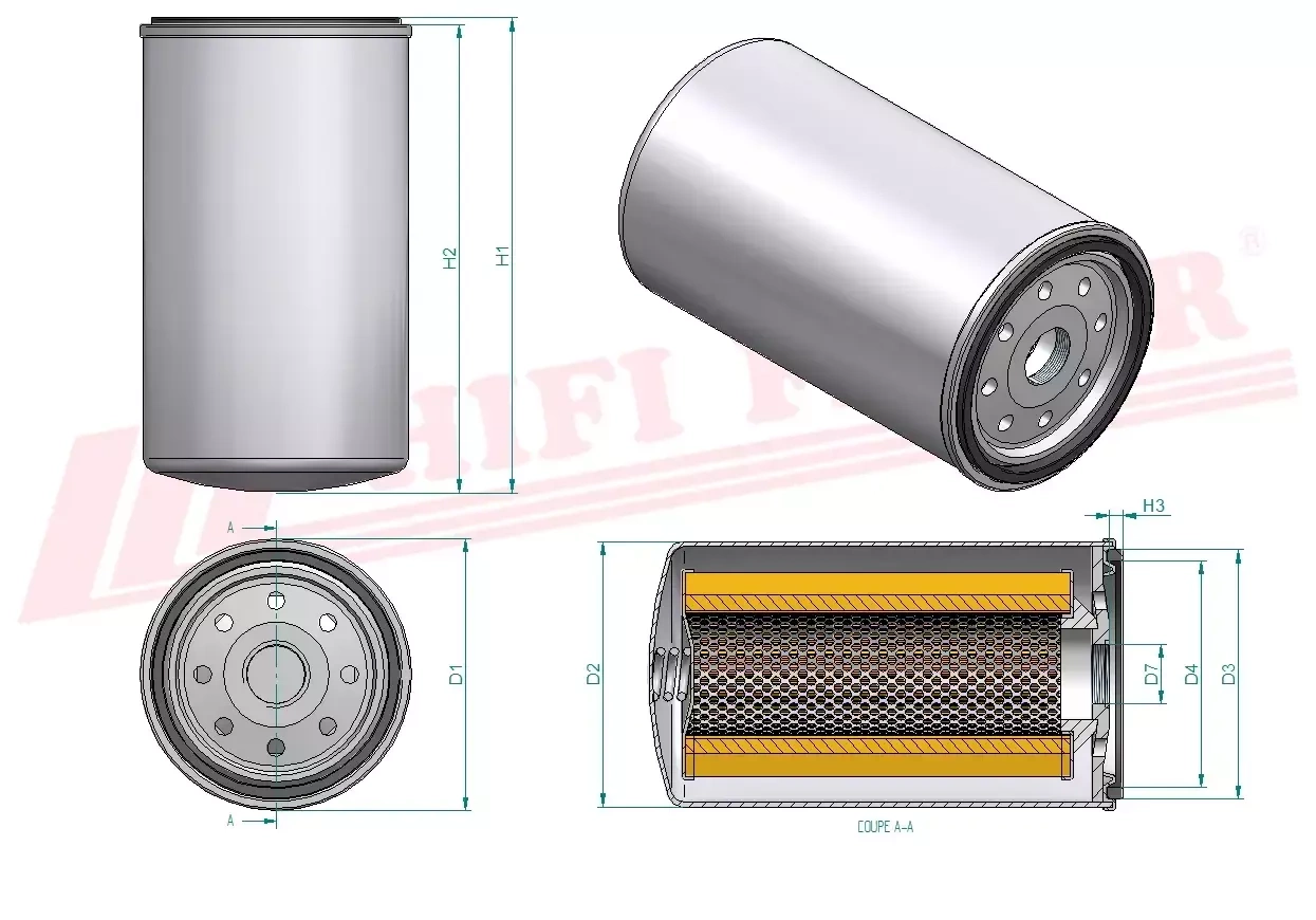 Фильтр для топлива HIFI FILTER SN 70521