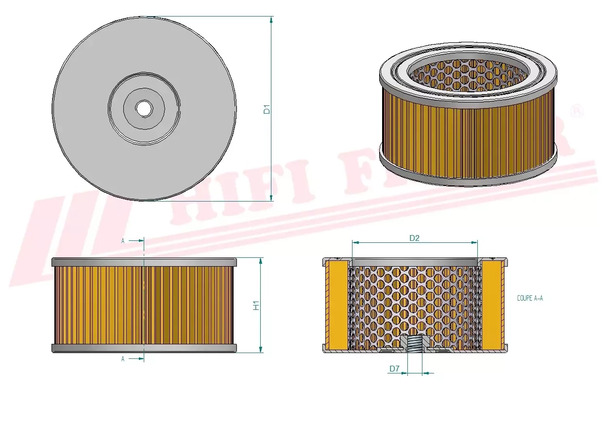 Фильтр для гидравлического масла HIFI FILTER SH 60105