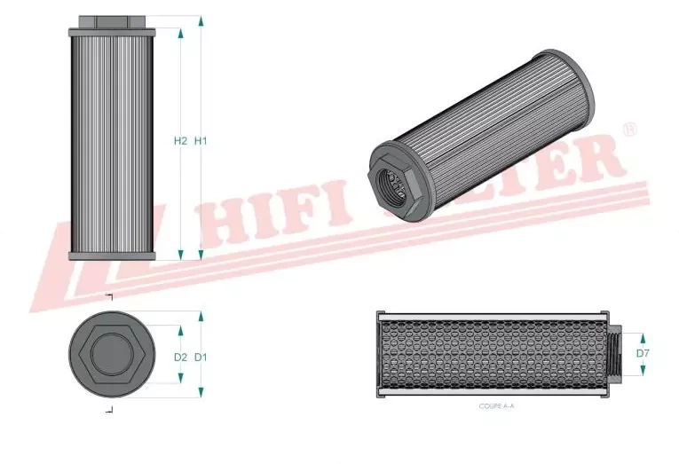 Фильтр гидравлического масла HIFI FILTER SH 60210
