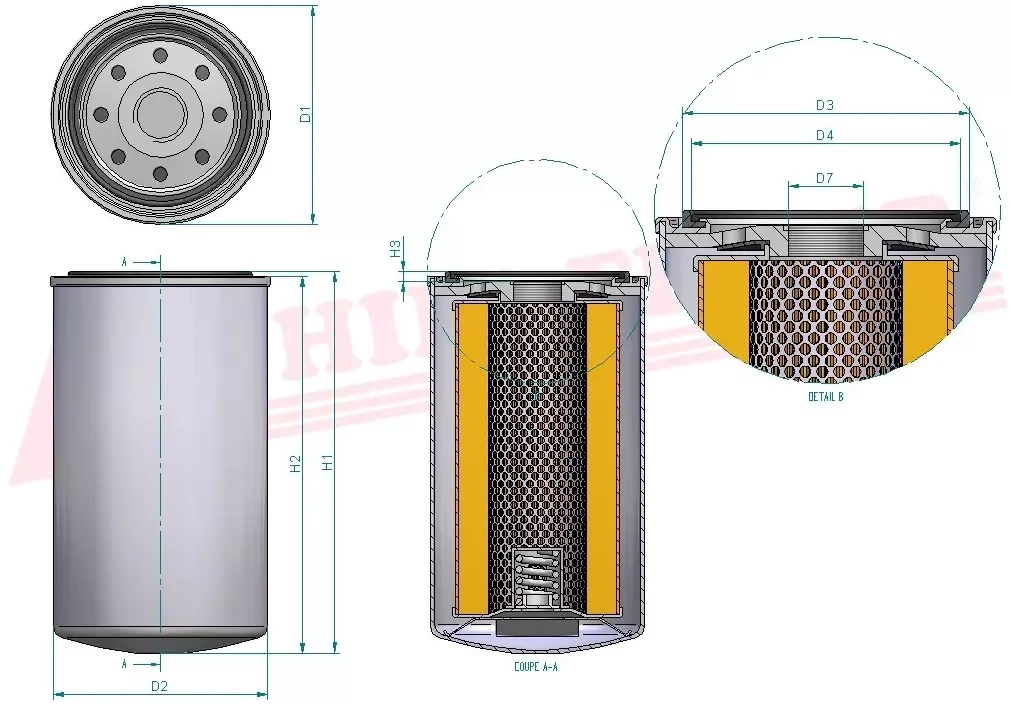 Фильтр моторного масла HIFI FILTER SO 3415