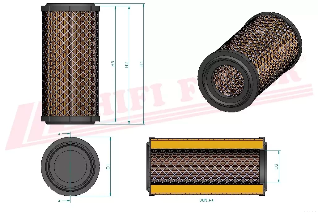 Воздушный фильтр HIFI FILTER SA 16075