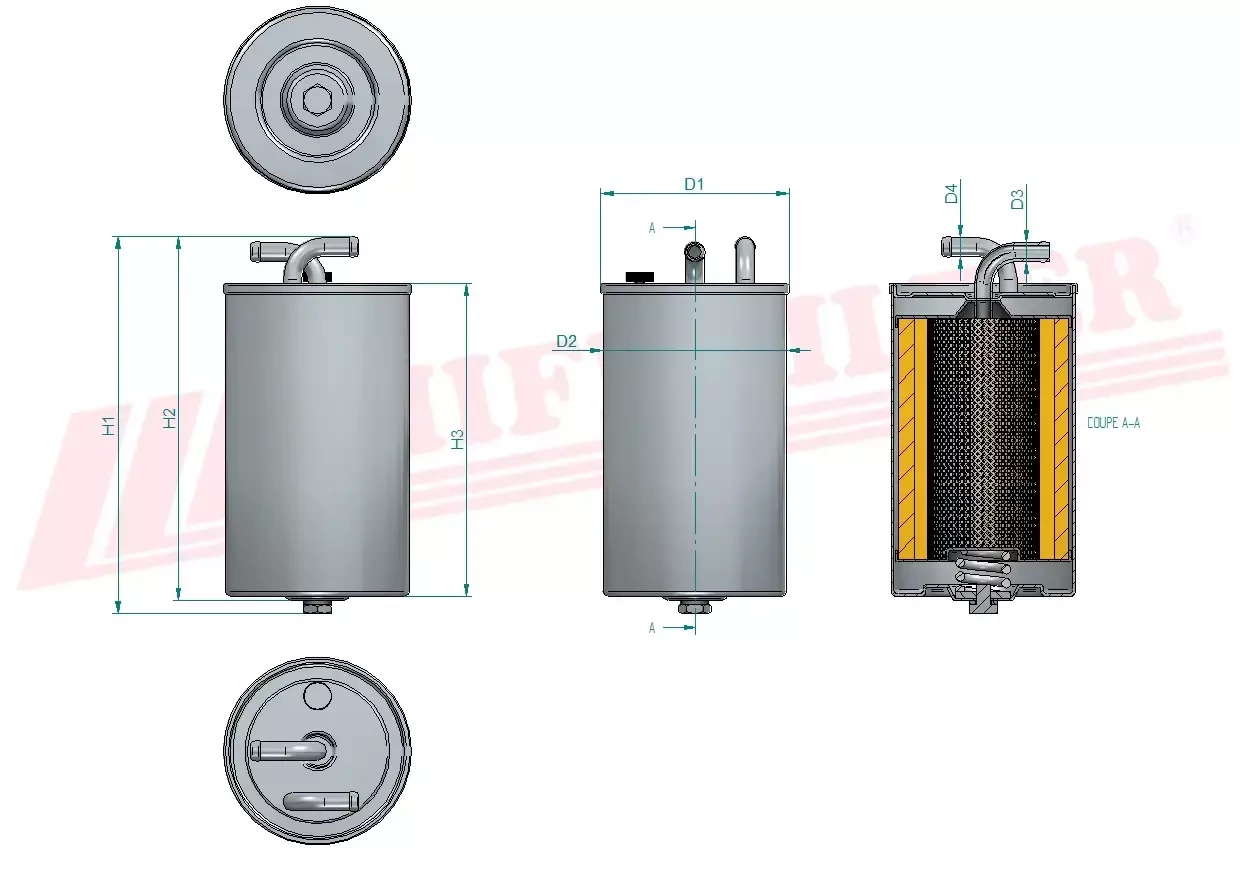 Фильтр для топлива HIFI FILTER SN 452