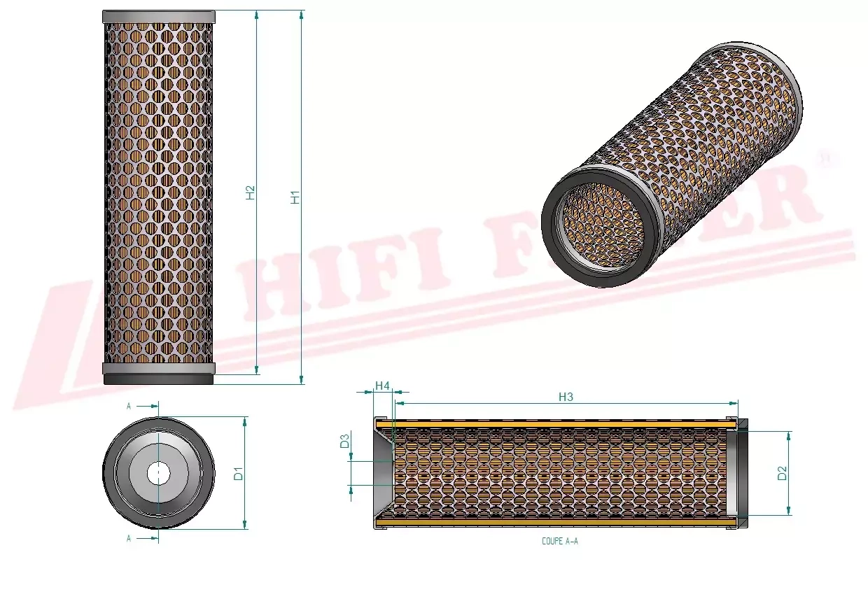 Воздушный фильтр HIFI FILTER SA 11717