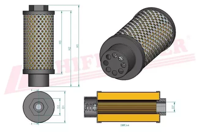 Фильтр гидравлического масла HIFI FILTER SH 60255