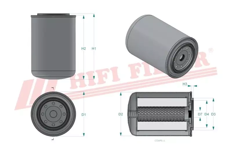 Фильтр гидравлического масла HIFI FILTER SH 63063