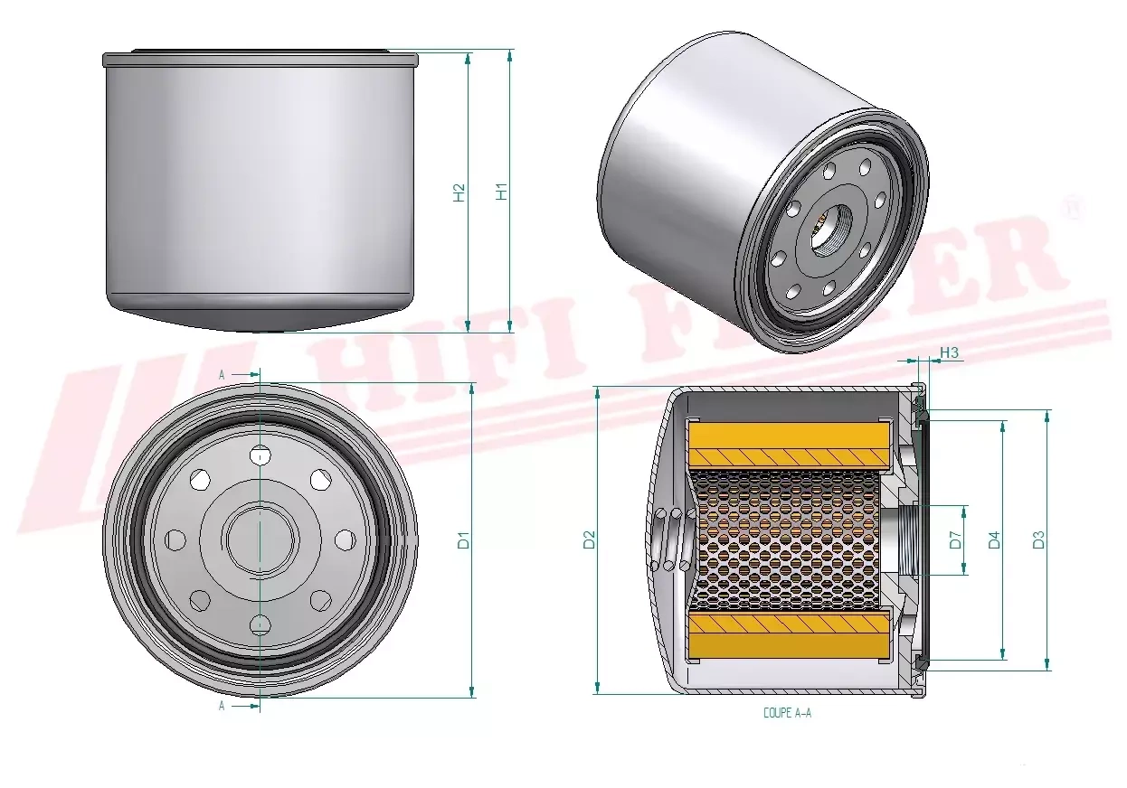 Фильтр для топлива HIFI FILTER FT 7220