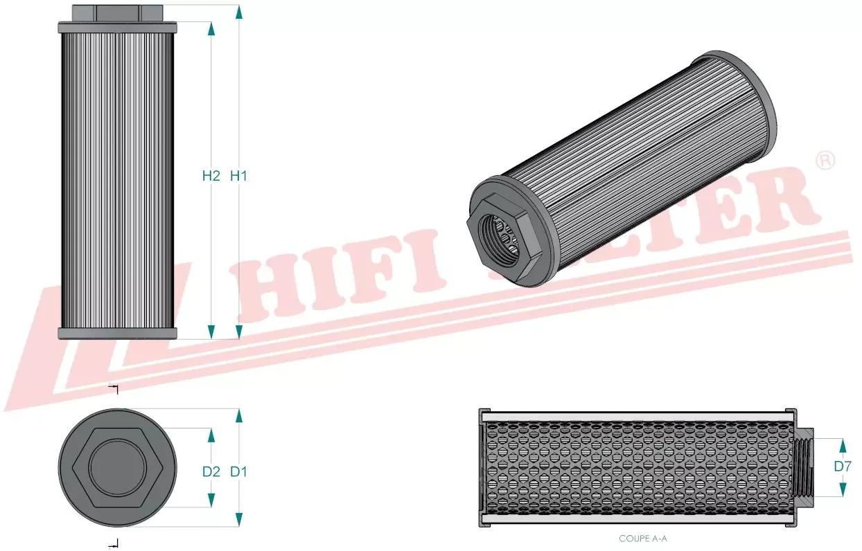 Фильтр для гидравлического масла HIFI FILTER SH 77001