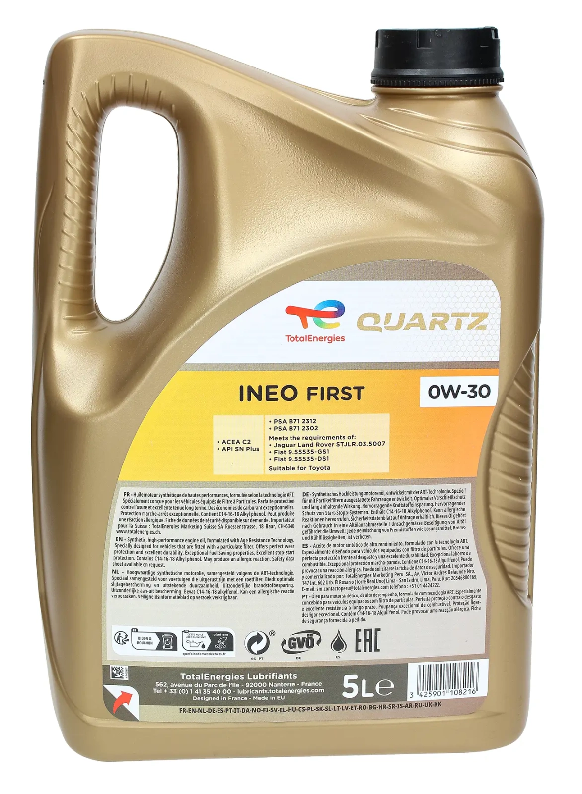Olej silnikowy Total Quartz Ineo First 0W-30 5L