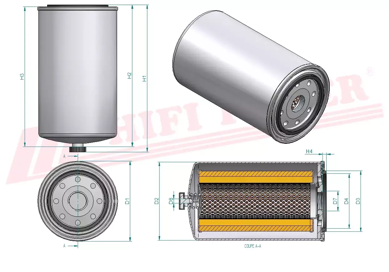 Фильтр для топлива HIFI FILTER SN 1212