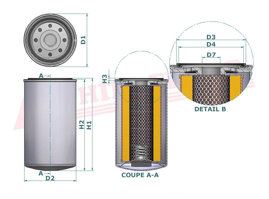 Фильтр моторного масла HIFI FILTER SO 6105