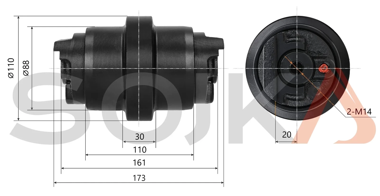 Рулон jezdna KOBELCO 35 SR