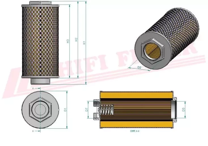 Фильтр для гидравлического масла HIFI FILTER SH 60116
