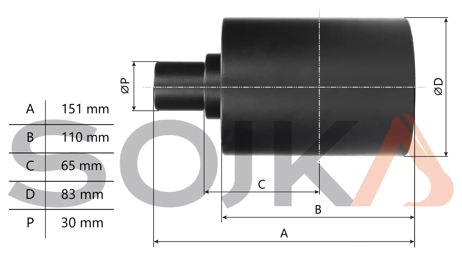 Опорный ролик, верхний NEUSON 2503