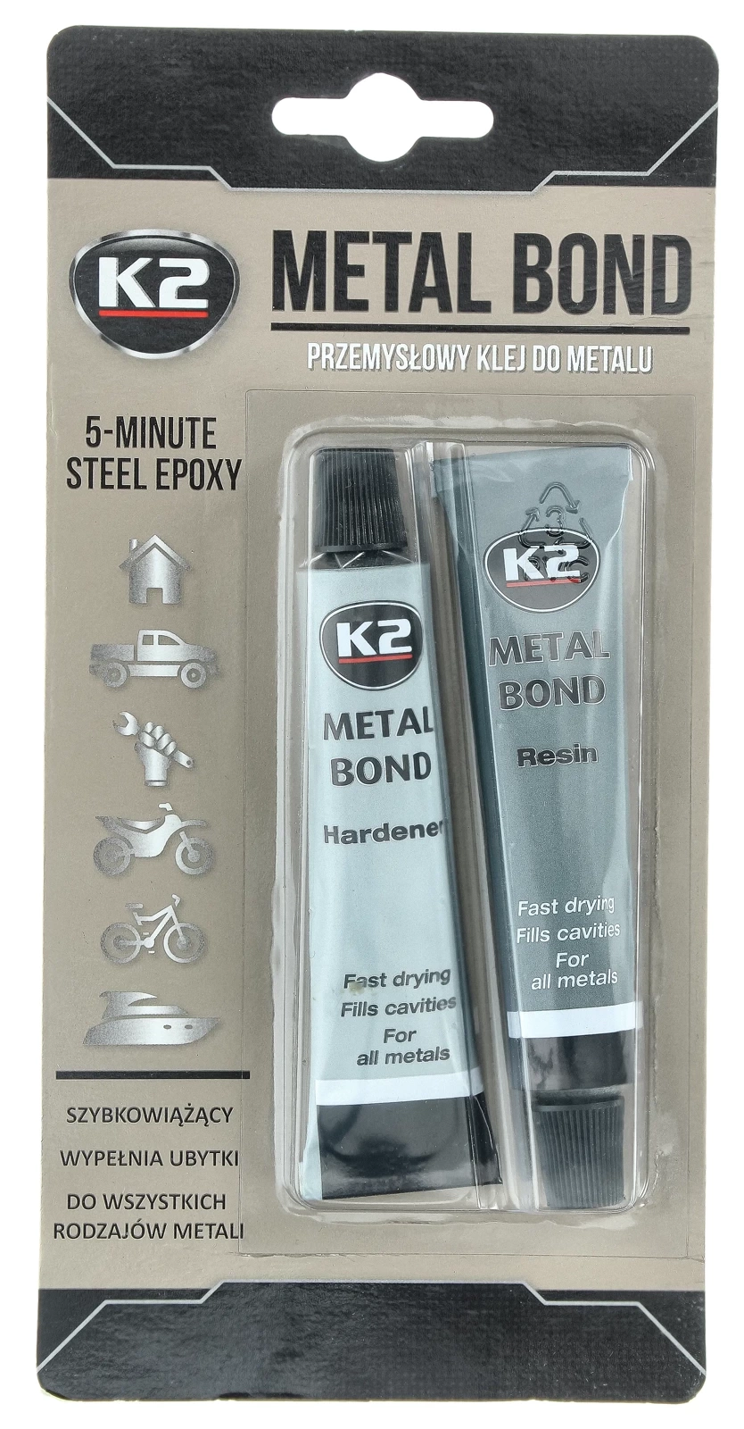 Эпоксидный клей K2 METAL BOND, 56,7 г