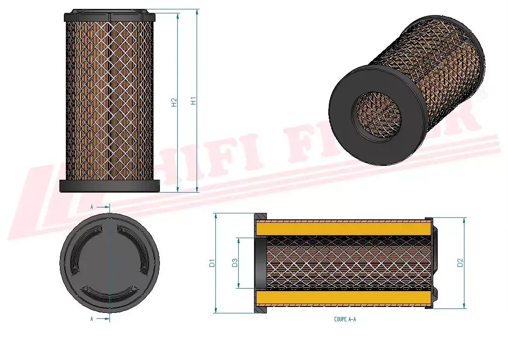 Фильтр для очистки воздуха HIFI FILTER SA 16194