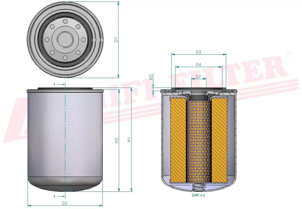 Фильтр моторного масла HIFI FILTER SO 3349