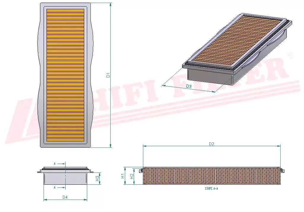 Салонный фильтр HIFI FILTER SC 60014