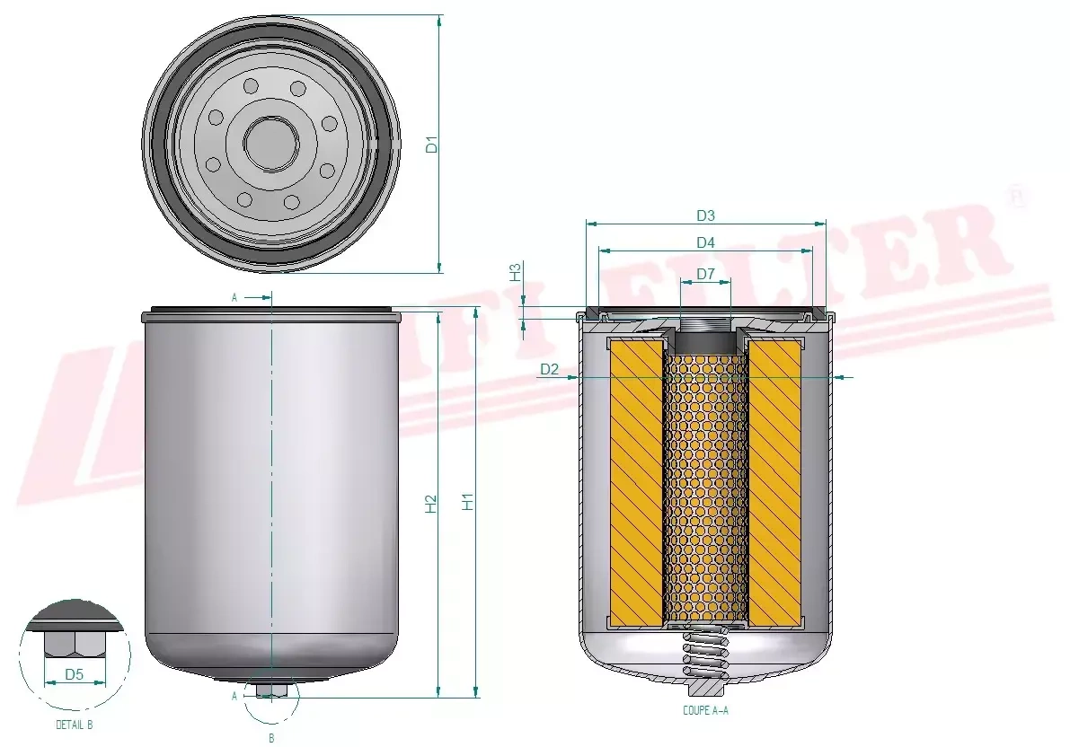 Фильтр для топлива HIFI FILTER SN 70383