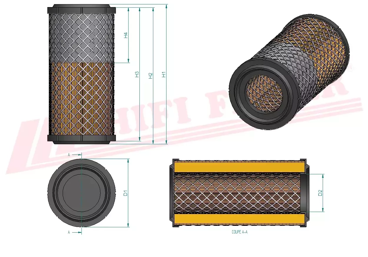 Воздушный фильтр HIFI FILTER SA 18185