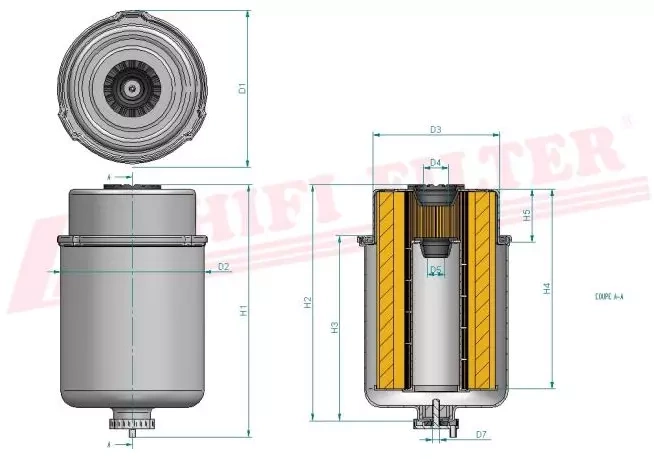 Фильтр для топлива HIFI FILTER SN 70273