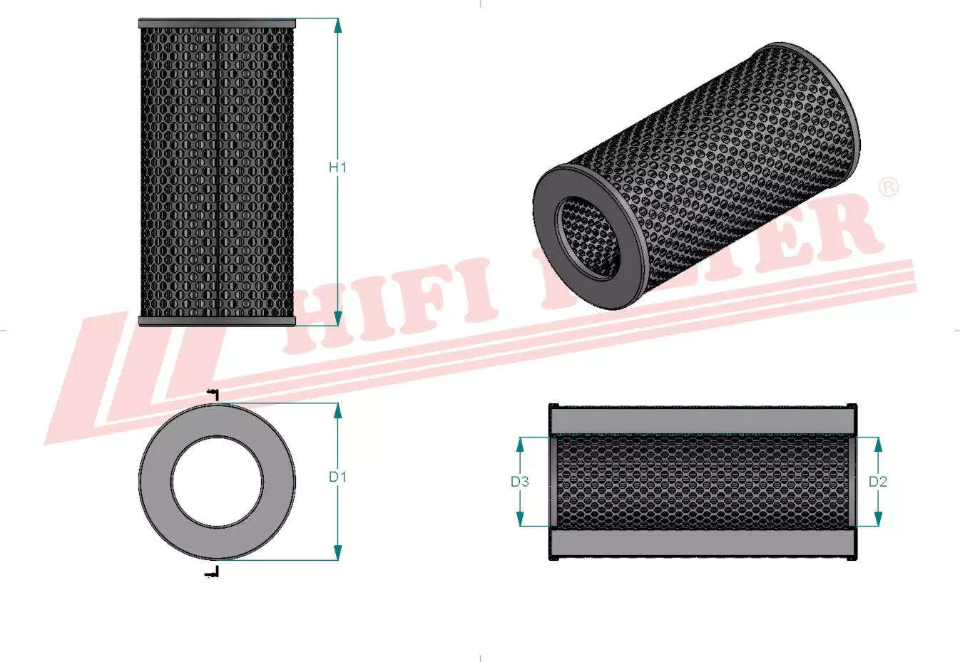 Фильтр для гидравлического масла HIFI FILTER SH 60131