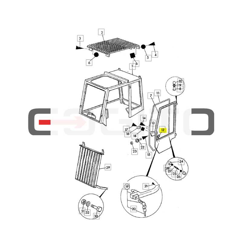 ЗАМОК ДВЕРИ ЛЕВЫЙ, JCB ЭКСКАВАТОР-ПОГРУЗЧИК, ТЕЛЕСКОПИЧЕСКИЙ ПОГРУЗЧИК