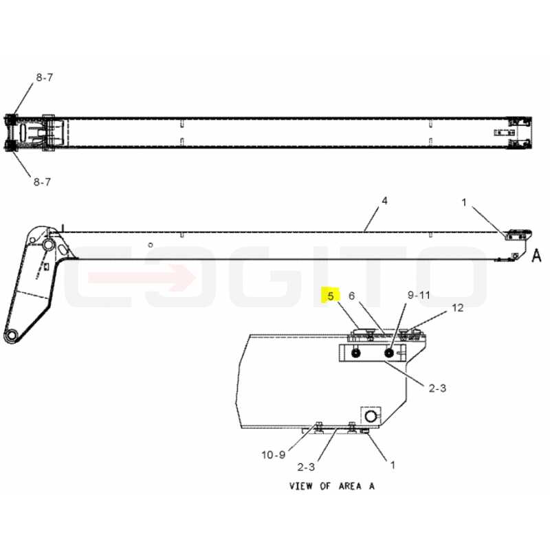 ŚLIZG WYSUWU TELEHANDLER CAT LONG LIFE 15,2 MM