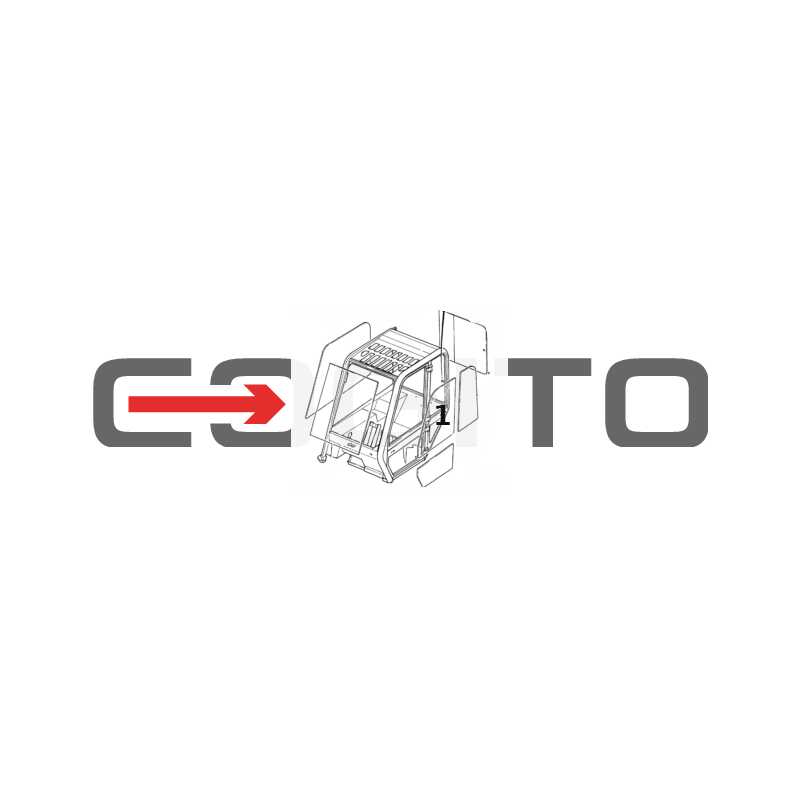 СТЕКЛО ДВЕРИ ВЕРХНЯЯ ЛЕВАЯ СТОРОНА ШЕЛКОГРАФИЯ ТЕЛЕСКОПИЧЕСКИЙ ПОГРУЗЧИК JCB 520-55