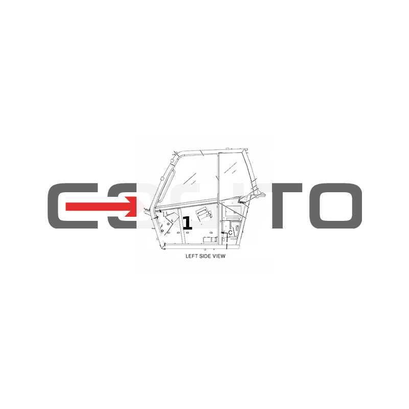СТЕКЛО ДВЕРИ НИЖНЯЯ ШЕЛКОГРАФИЯ CAT ТЕЛЕСКОПИЧЕСКИЙ ПОГРУЗЧИК TH330B
