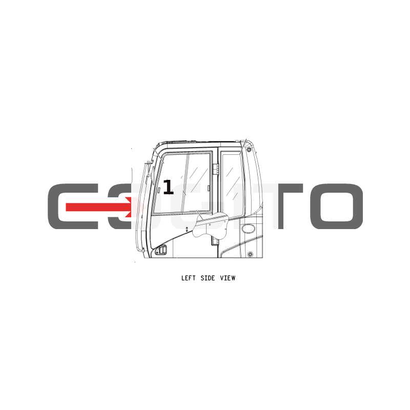 ЭКСКАВАТОР 307Д 318К 320Д ГУСЕНИЧНОГО ЭКСКАВАТОРА ДВЕРИ СТЕКЛА ВЕРХНИЙ СПОЛЗАЯ МИНИКОПТЕР/КАТ