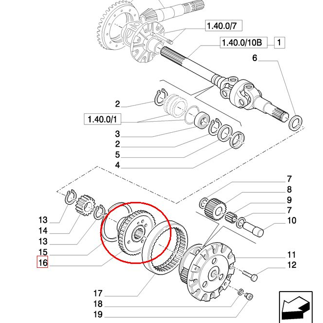 ЗУБЧАТОЕ КОЛЕСО БОЛЬШОГО РАЗМЕРА NEW HOLLAND CASE 5151440
