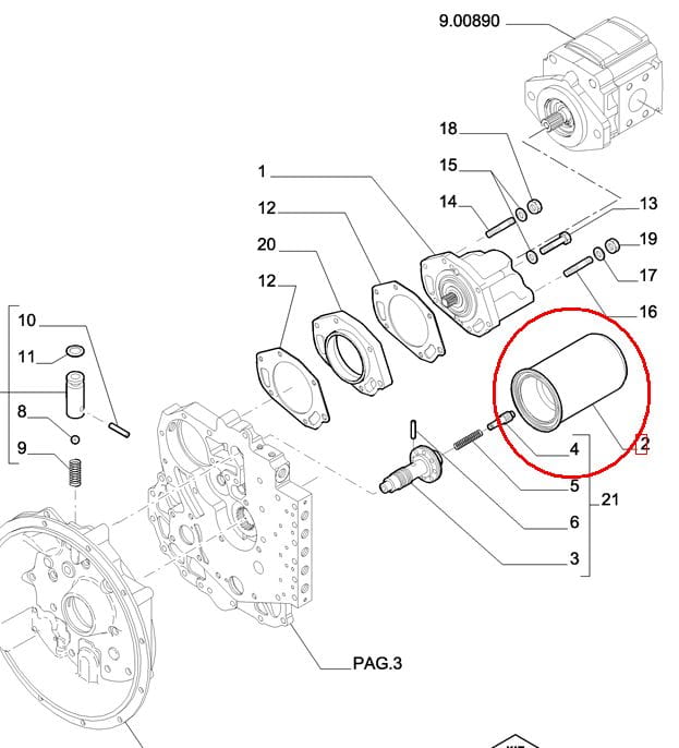 ФИЛЬТР ДЛЯ СКРИНИ NEW HOLLAND 76094125 - 76086226 - 84478016