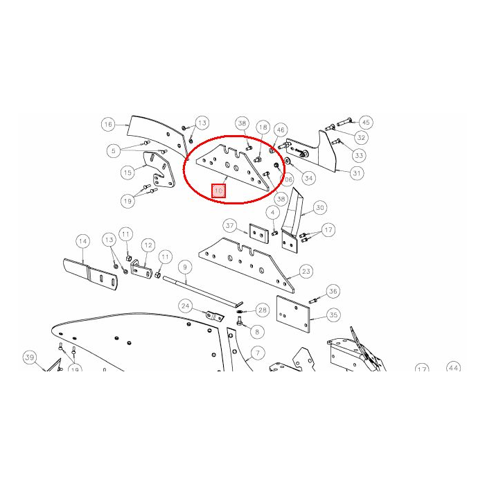 Короткая полозья Kverneland KK073608-A133397394